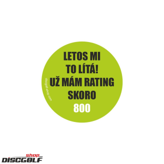 Samolepka Letos mi to líta, už mám rating skoro 800