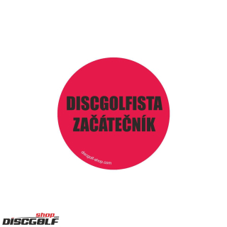 Samolepka Discgolfista Začátečník (discgolf)