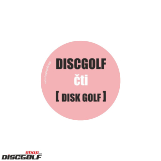 Samolepka Discgolf čti Diskgolf (discgolf)