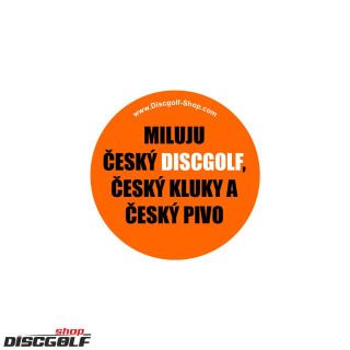 Samolepka Miluju Český Discgolf, Kluky a Pivo