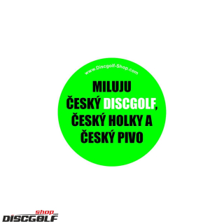 Samolepka Miluju Český Discgolf, Holky a Pivo