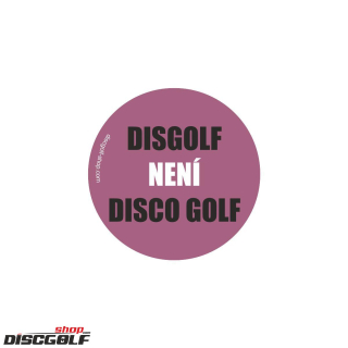 Samolepka Discgolf není DISKOGOLF - různé barvy