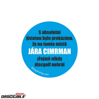 Samolepka Jára Cimrman (discgolf)